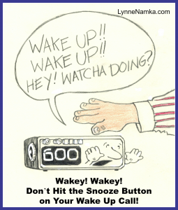 alarm clock wake-up snooze button